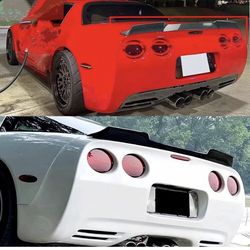 New Rear Spoiler Wing Rear Trunk Lid Wing Spoiler Compatible with Corvette C5 1(contact info removed) ZR1 Extended Style (Glossy Black)(D786)