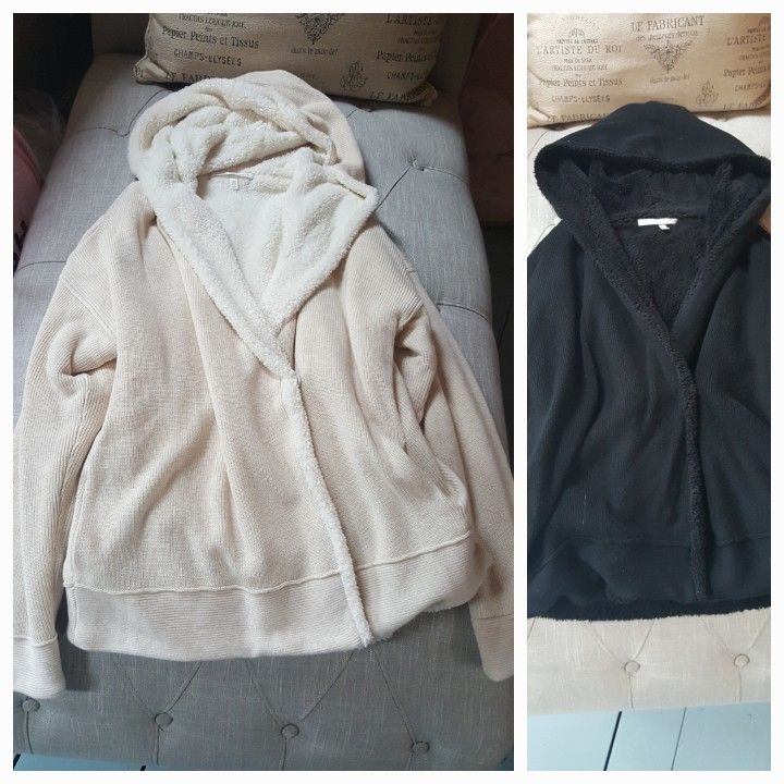 Victoria Secret Sherpa Hooded Sweater Jackets Size Medium $40 Each 