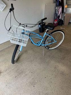 Firmstrong Urban Baby Blue Beach Cruiser – Basket + Gears