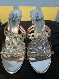 Women’s silver glitter Sandals