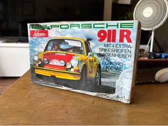 New Old Stock Vintage Schuco Elektro PORSCHE 911 R 911R Model Car
