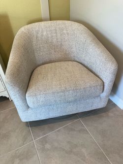 Gray Swivel Decor Chair - Model Home Furniture