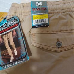 Men's Jogger Khakis Size Medium