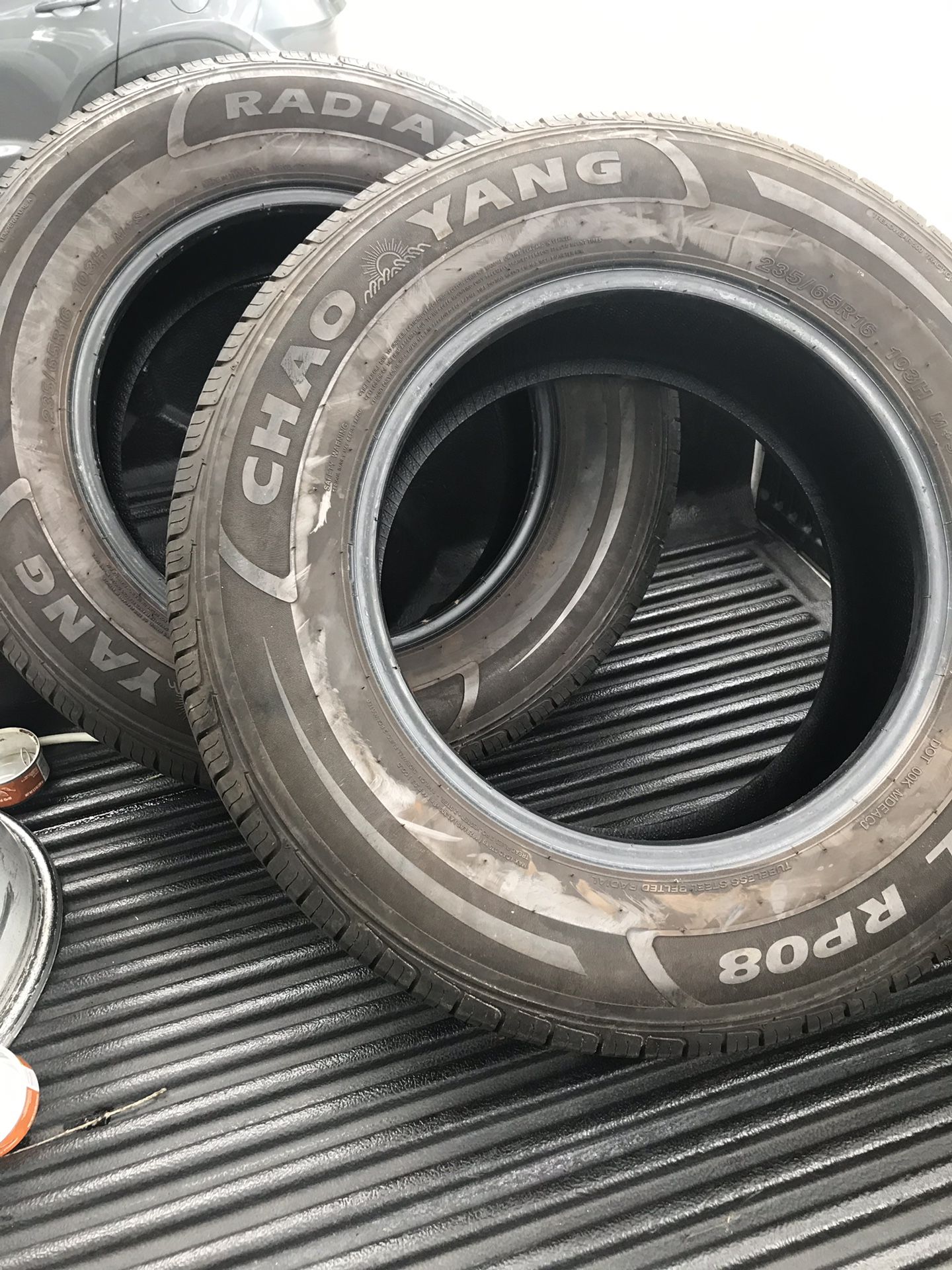 (2) 235/65R16 Used Tires for Sale