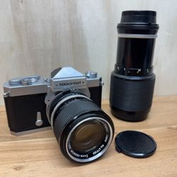 Vintage Nikon Nikkormat ft 35mm Film Camera With 43mm X 86mm and 80-200mm Lens (Superb Condition, Fully Functional)