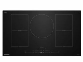 KitchenAid 36” Smart Induction Cooktop with 5 Elements & Wi-Fi – KCIT736SBL