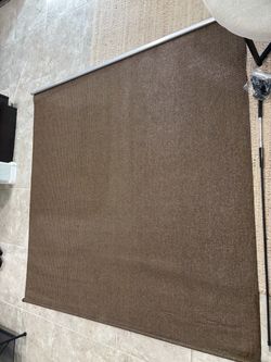 Coolaroo 72” x 72” Outdoor Roller Shade – Mocha