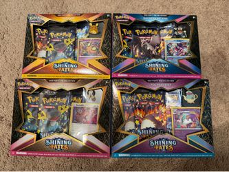 Pokemon Shining Fates Mad Party Pin Collection 4 Box set