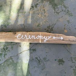 Wedding Ceremony Sign 