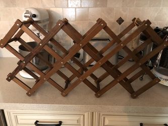 Retro wine rack