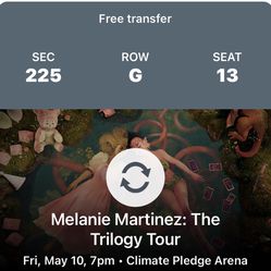Melanie Martinez Trilogy Seattle Tickets