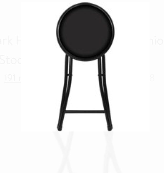 Black folding stool