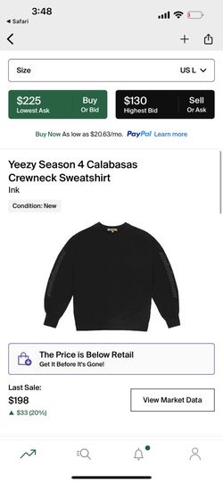 Yeezy Season 4 Xl Sweater