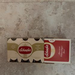  VINTAGE Schaefer Beer Playing Cards Original Box