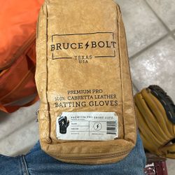 Bruce Bolts Baseball Batting Gloves 