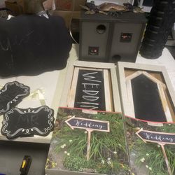 Wedding Sign Chalkboard Bundle