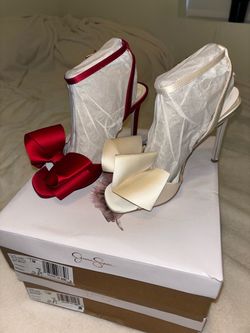 Jessica Simpson Bow Stilettos (2 pairs) 7.5M