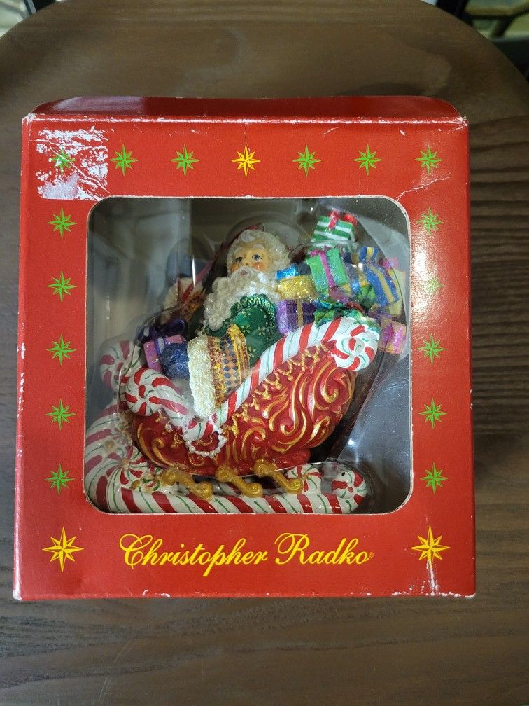 Vintage Christopher Radco Christmas Ornaments