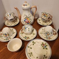 Vtg. France Longchamp Lemours Tea Set