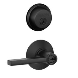  Keyed Entry Latitude Lever, Matte Black