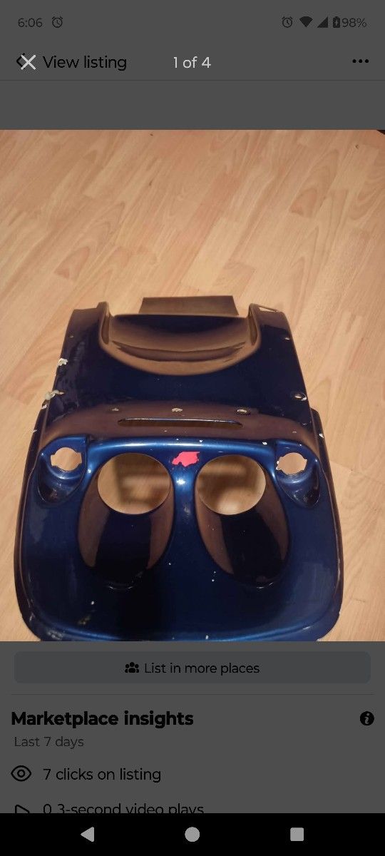 2000 Yamaha R6 600 YZF fiberglass undertail