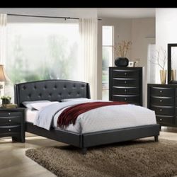 Queen Bed Frame With Mattress 