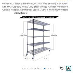 Brand New 5 Tier Shelving 
