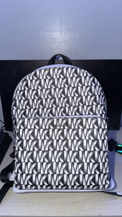 Black and White Michael Kors Backpack