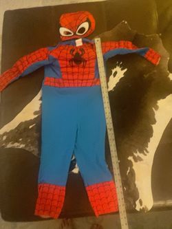 Spider-Man Toddler Costume 4T Marvel Halloween Dress Up Red Blue Used