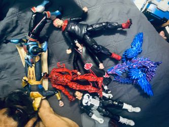mixed collection of figures and Funko Pop!