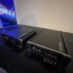 Kicker CX800.1 Amp & CX360.4 both.