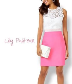 NWT $268 Lilly Pulitzer SHARICE STRETCH SHIFT DRESS, LILLYS CORAL,  Size 16