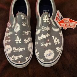 Vans L.A. Dodgers Slip-on Shoes - Size 2