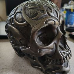 RARE Vintage 1996 Seamus Moran "Design Clinic" Skull Sculpture – Signed