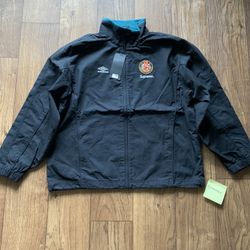 Supreme Umbro Cotton Ripstop Track Jacket Black Size Medium