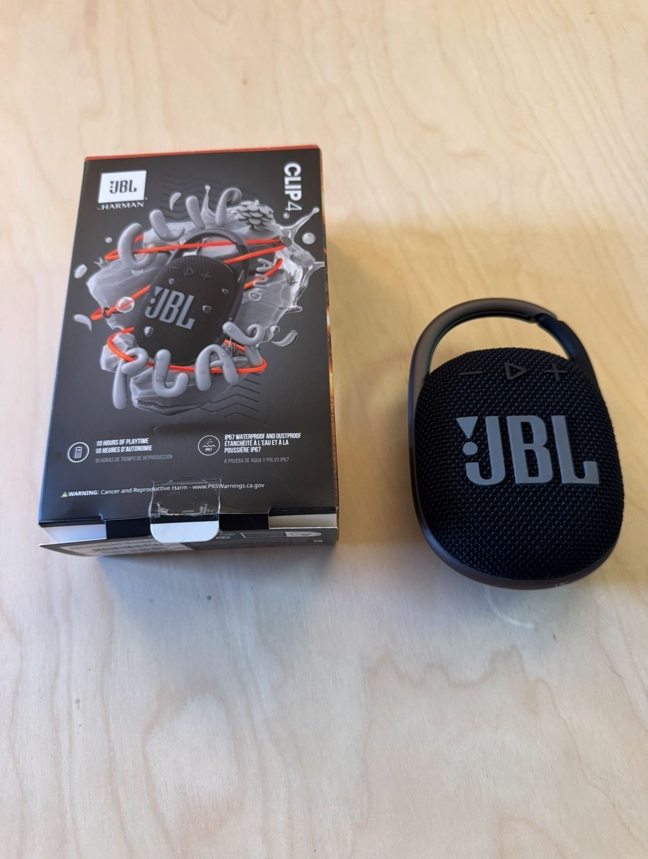 JBL Clip 4 Bluetooth Speaker - Smartwater Edition - Black BRAND NEW! Waterproof