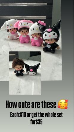 Sanrio Monchhichi Figure Set of 4