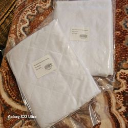 Quilted Zippered Pillow Protectors Standard Size – Set of 2