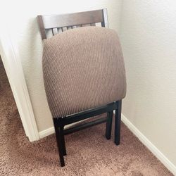 Stakmore Arts and Crafts Folding Chair Dark Wood Fabric for Thanksgiving Xmas