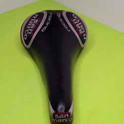 Selle San Marco Strada Titanium TI Rails 1990's Leather Road Saddle Seat GUC