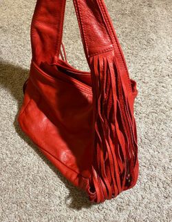 BN Original Vintage Handbag Lamb Leather Red Jacqueline Jarrot brand new