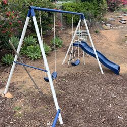 Small Kids Swing Set With Slide