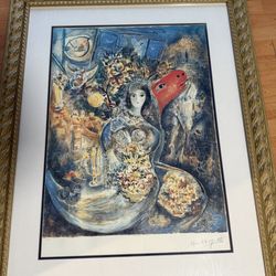 Oversized Framed Art Print – Collector Style (Chagall)