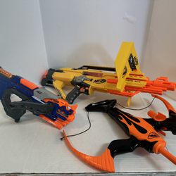 3 Nerf Guns 
