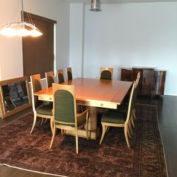 Custom made 10 seat dining room table