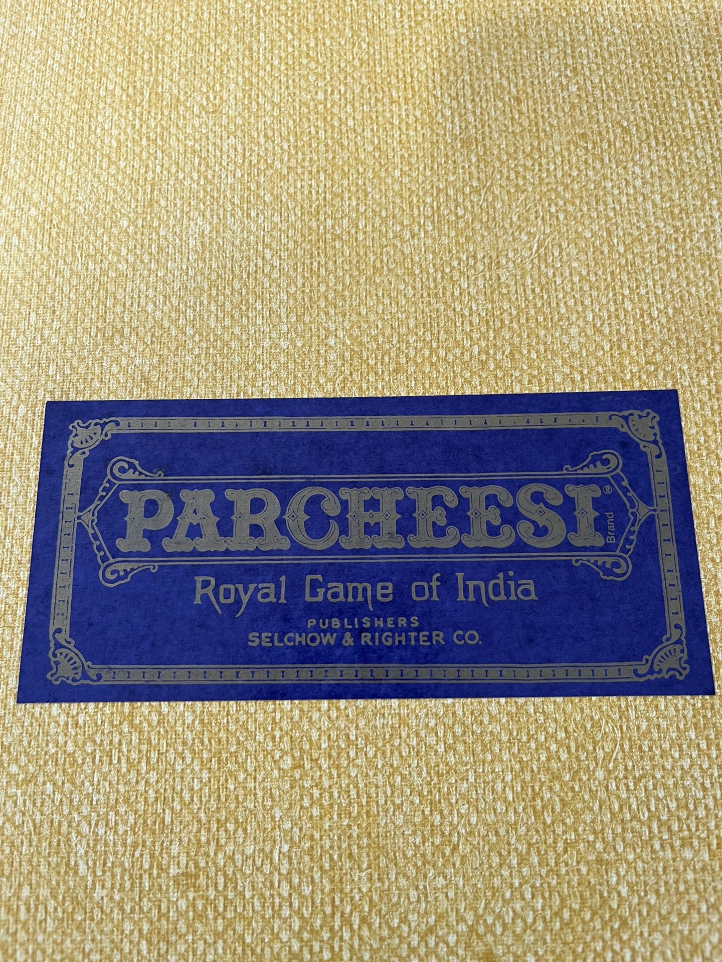 Vintage 1975 Parcheesi Game - Royal Game of India
