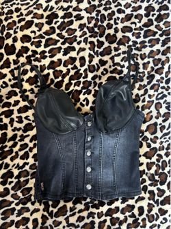 Revice denim corset top💙