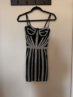 Black Sequin Dress