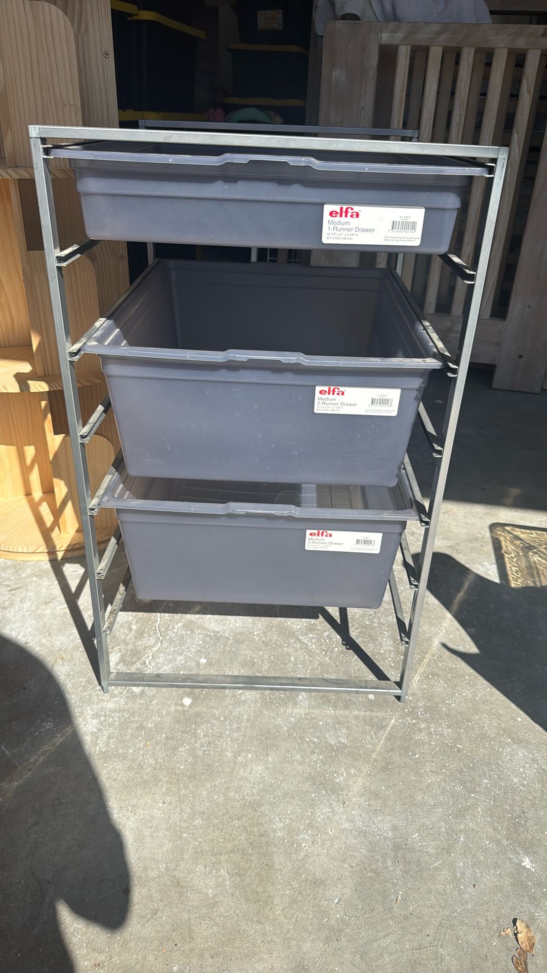 ELFA storage drawers