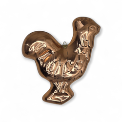 Vintage Copper Rooster Mold Wall Decor Made In Korea